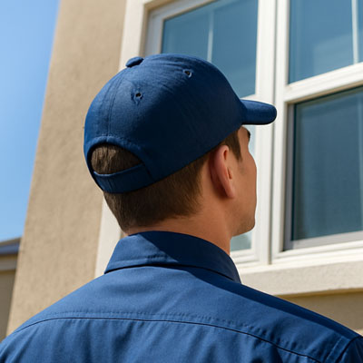 Visual home inspection. Tanjun Mold Inspections profeesional Inspector checking home. Mold inspections for properties to check for moisture, water damage and visible mold.